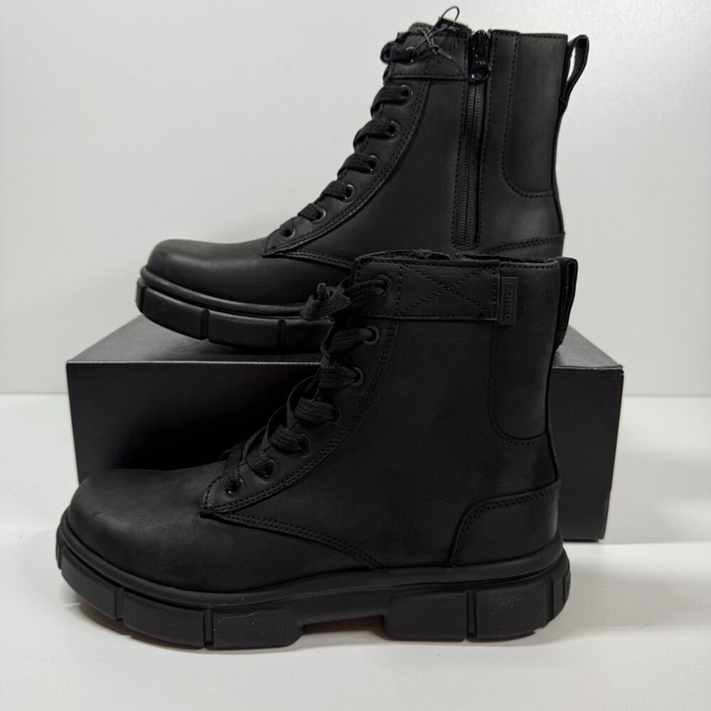 NIB • Sorel Women's Black Explorer Strt Lace Boots Size: 10